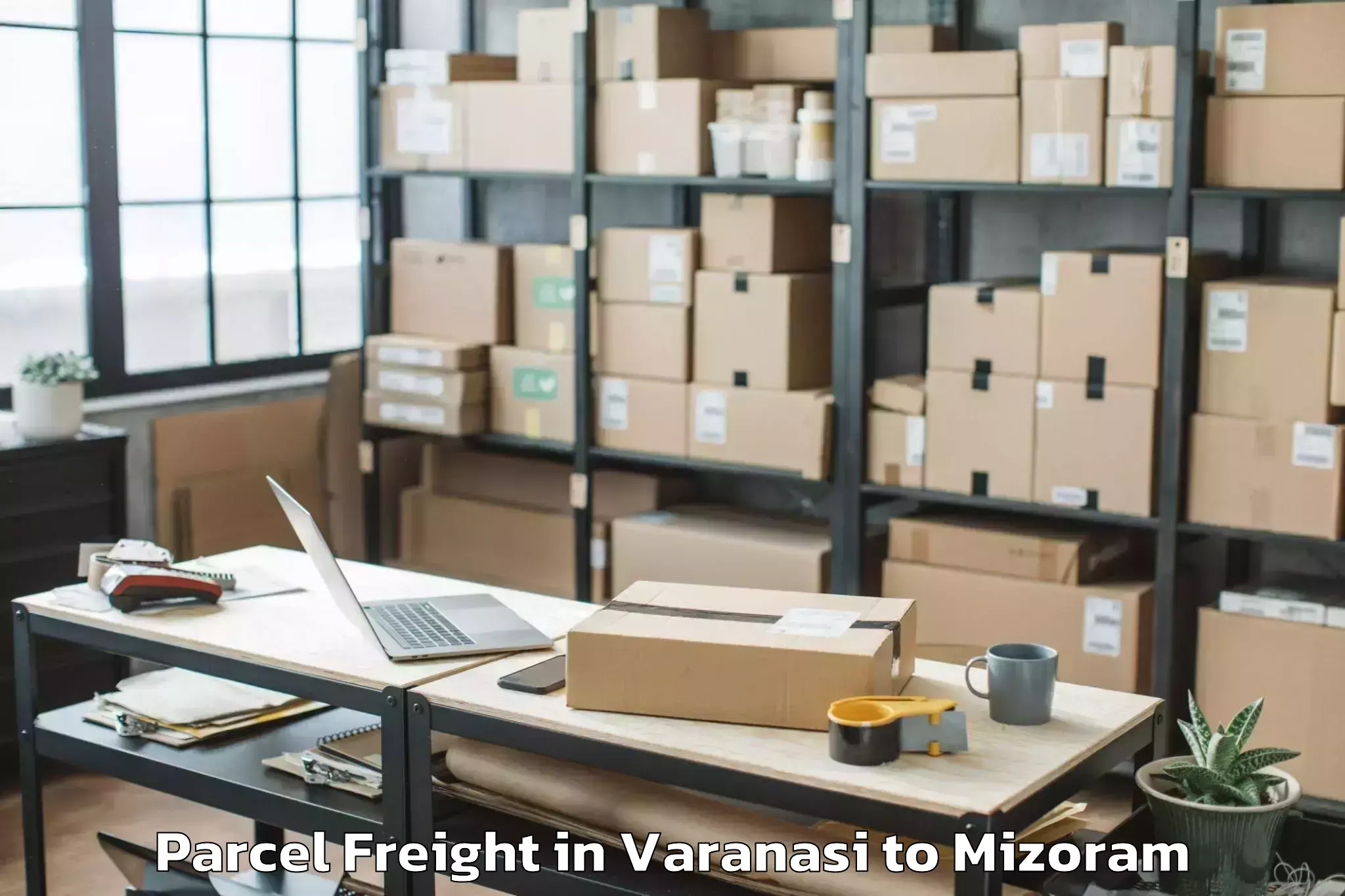 Affordable Varanasi to Aizawl Airport Ajl Parcel Freight